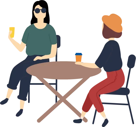 カフェテーブルイラスト