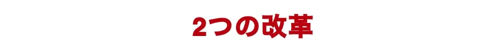 B.革新とSOCIAL INNOVATION HUBの2つの改革