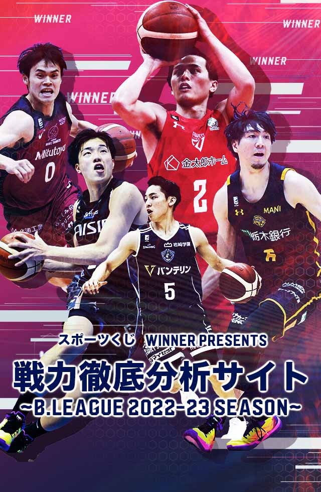 スポーツくじWINNER PRESENTS B.LEAGUE 戦力徹底分析