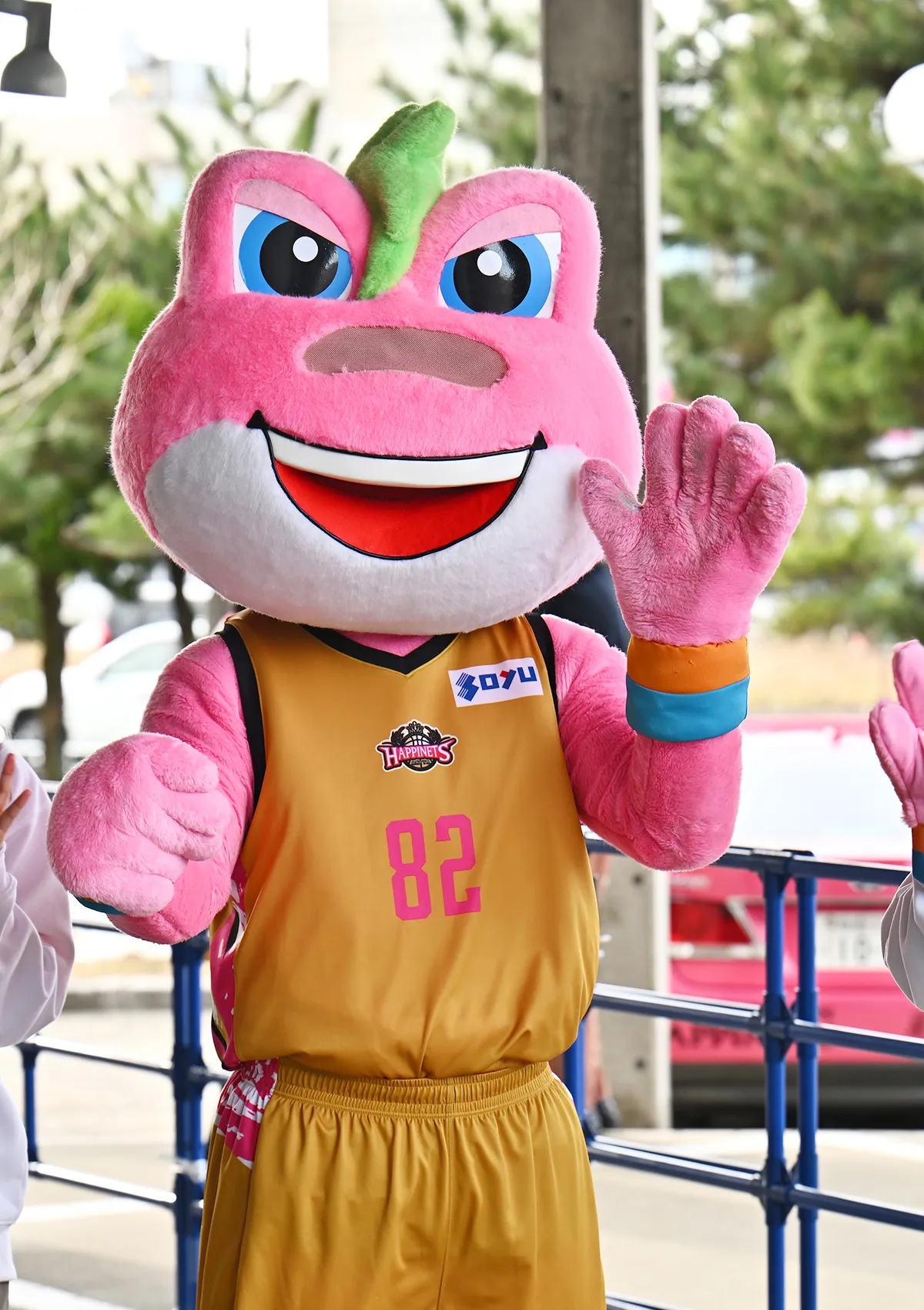 マスコットの試合の様子