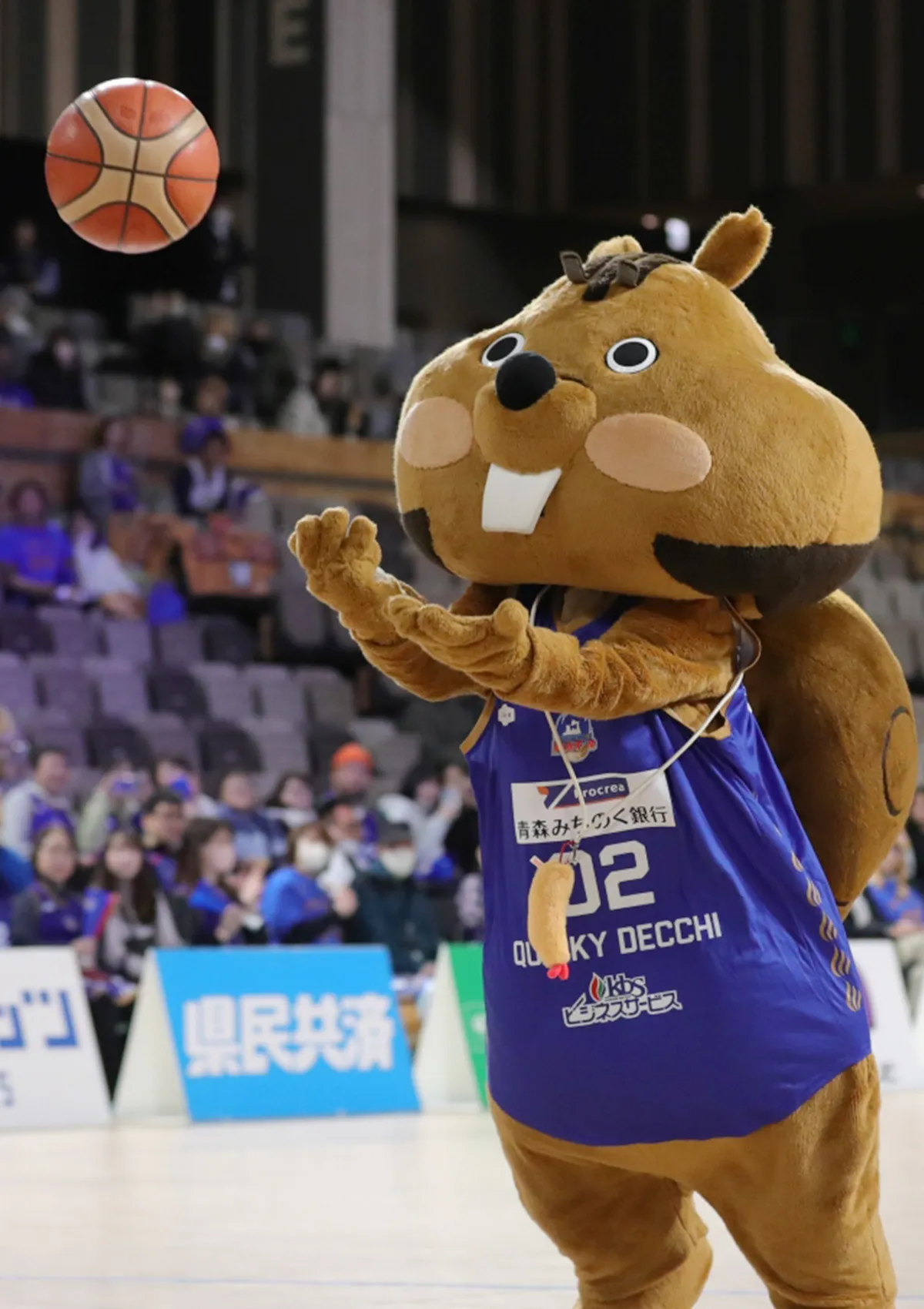 マスコットの試合の様子