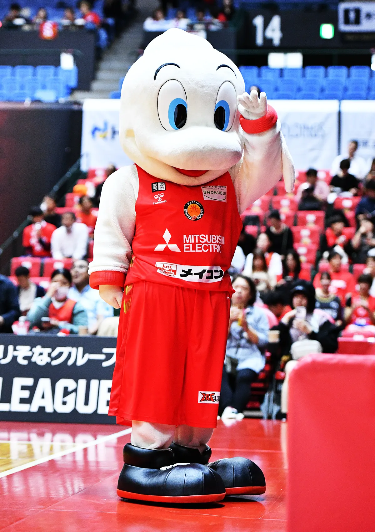 マスコットの試合の様子