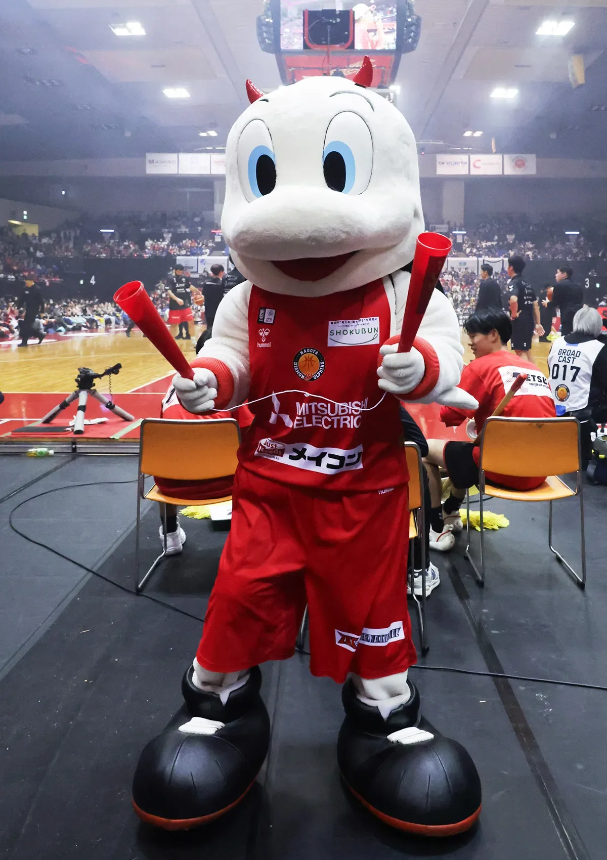 マスコットの試合の様子