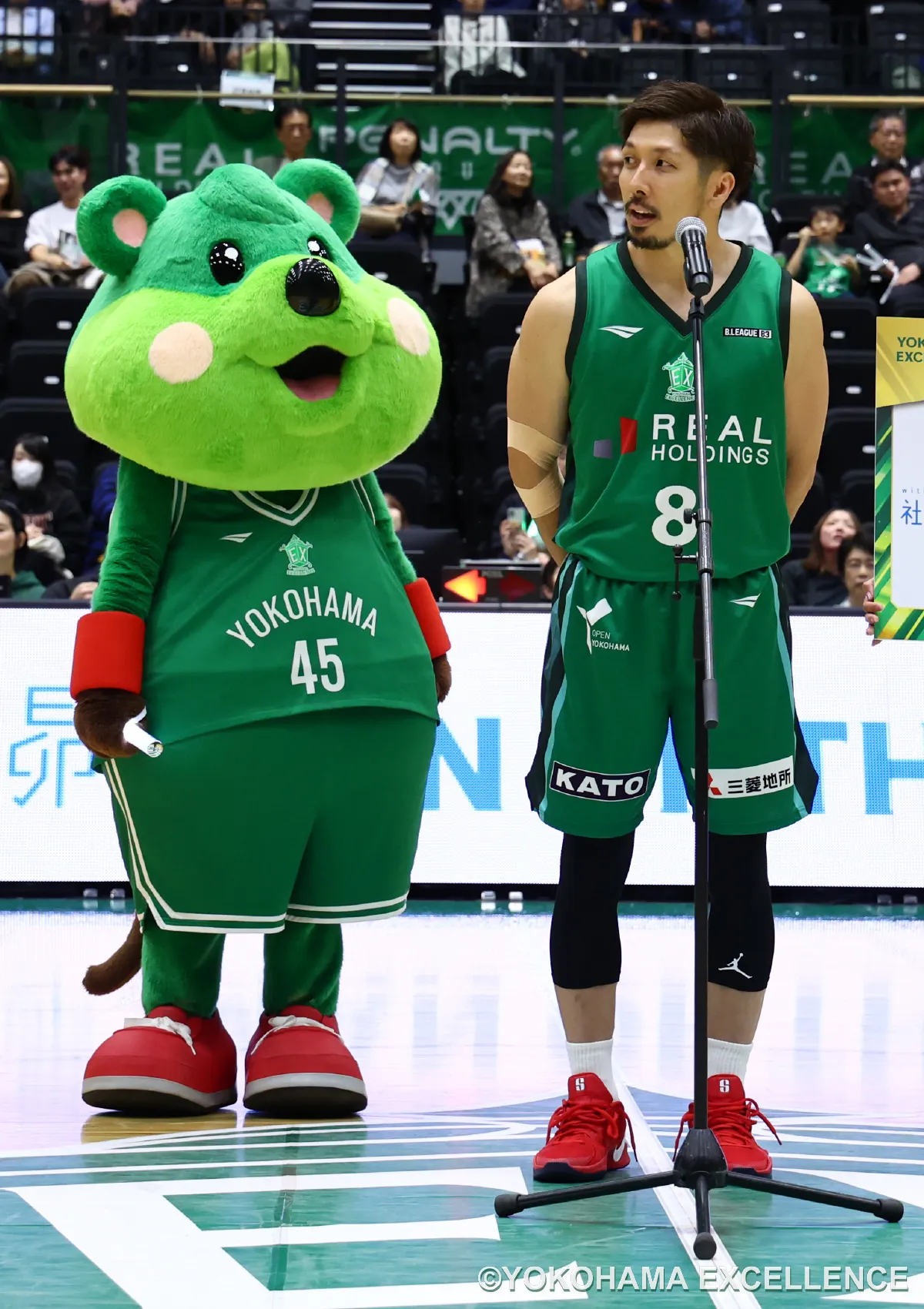 マスコットの試合の様子