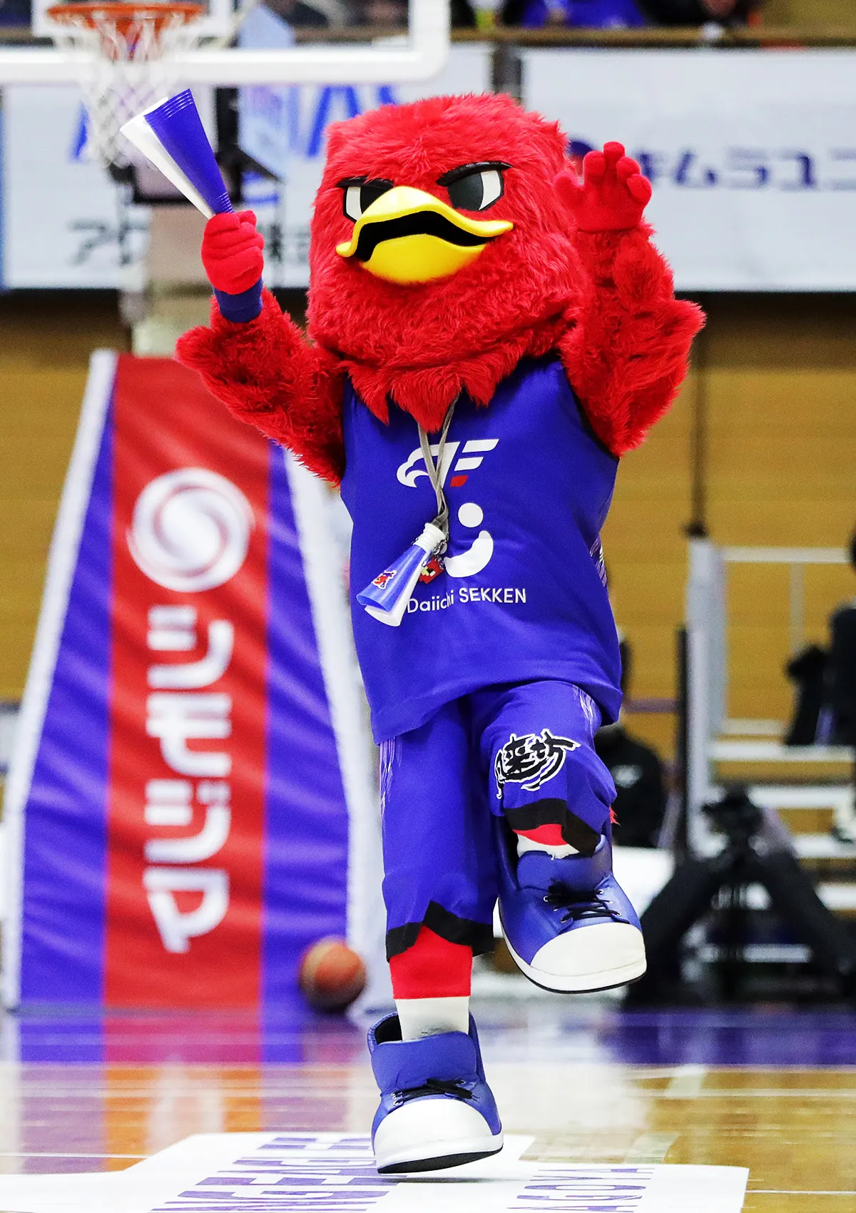 マスコットの試合の様子
