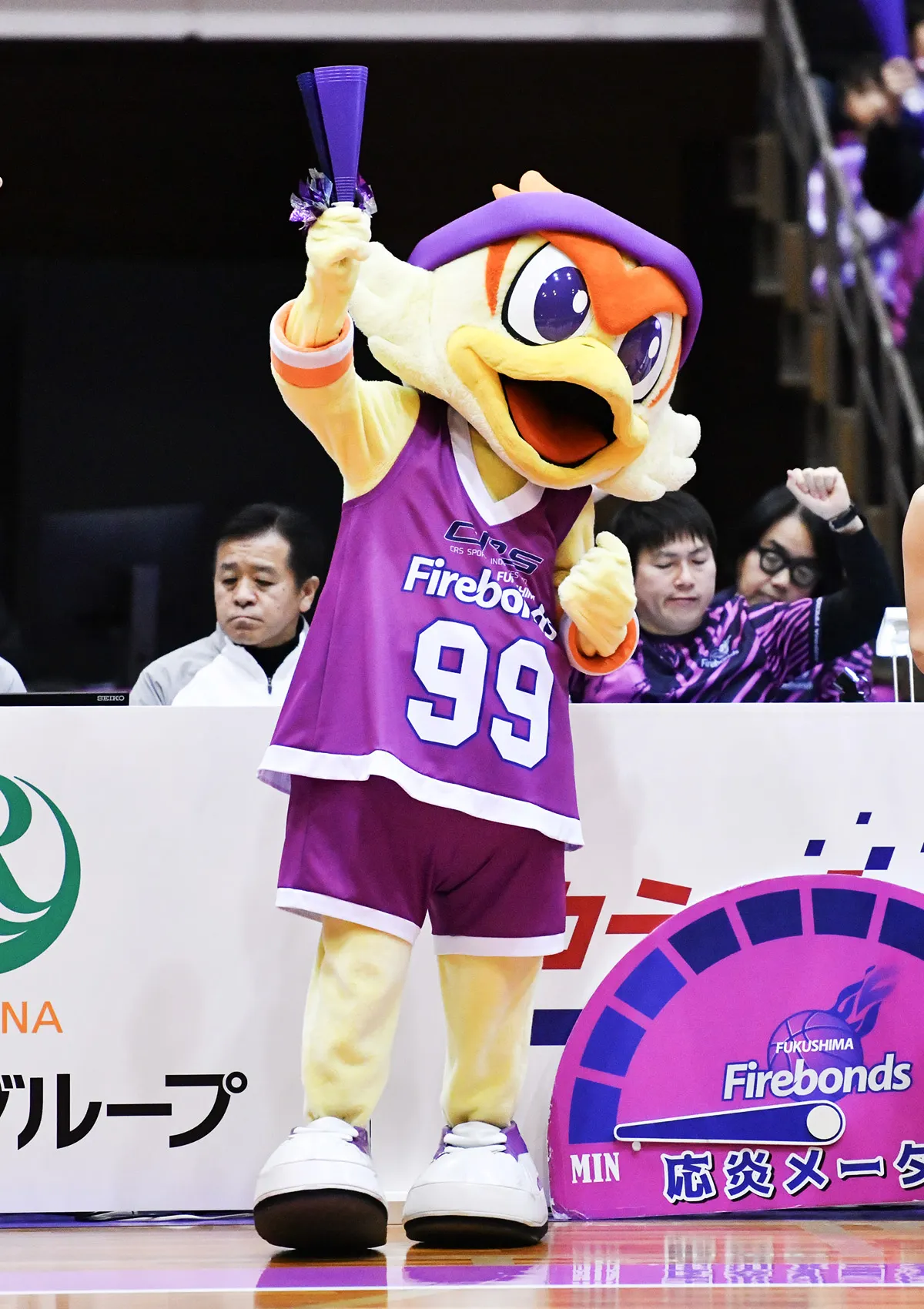 マスコットの試合の様子