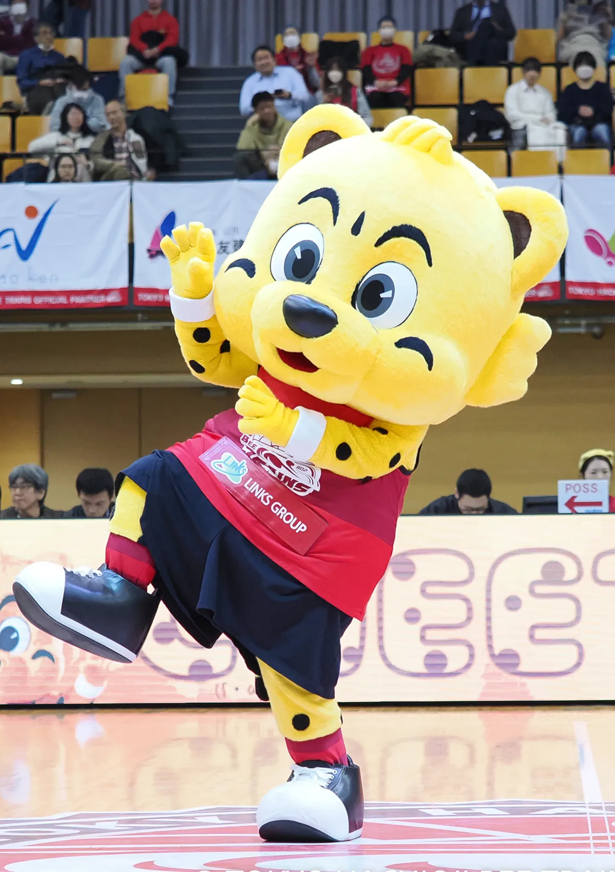 マスコットの試合の様子