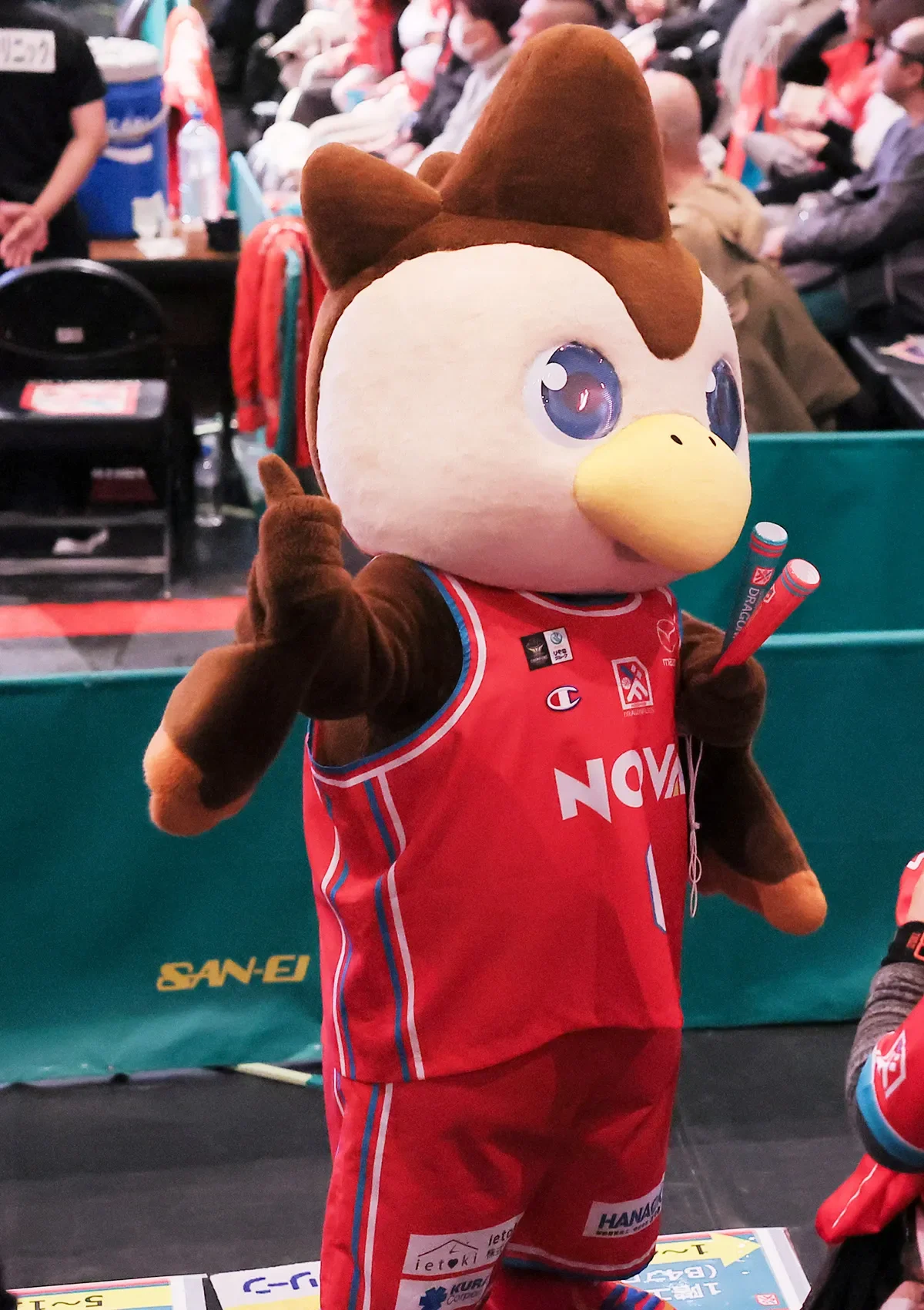 マスコットの試合の様子