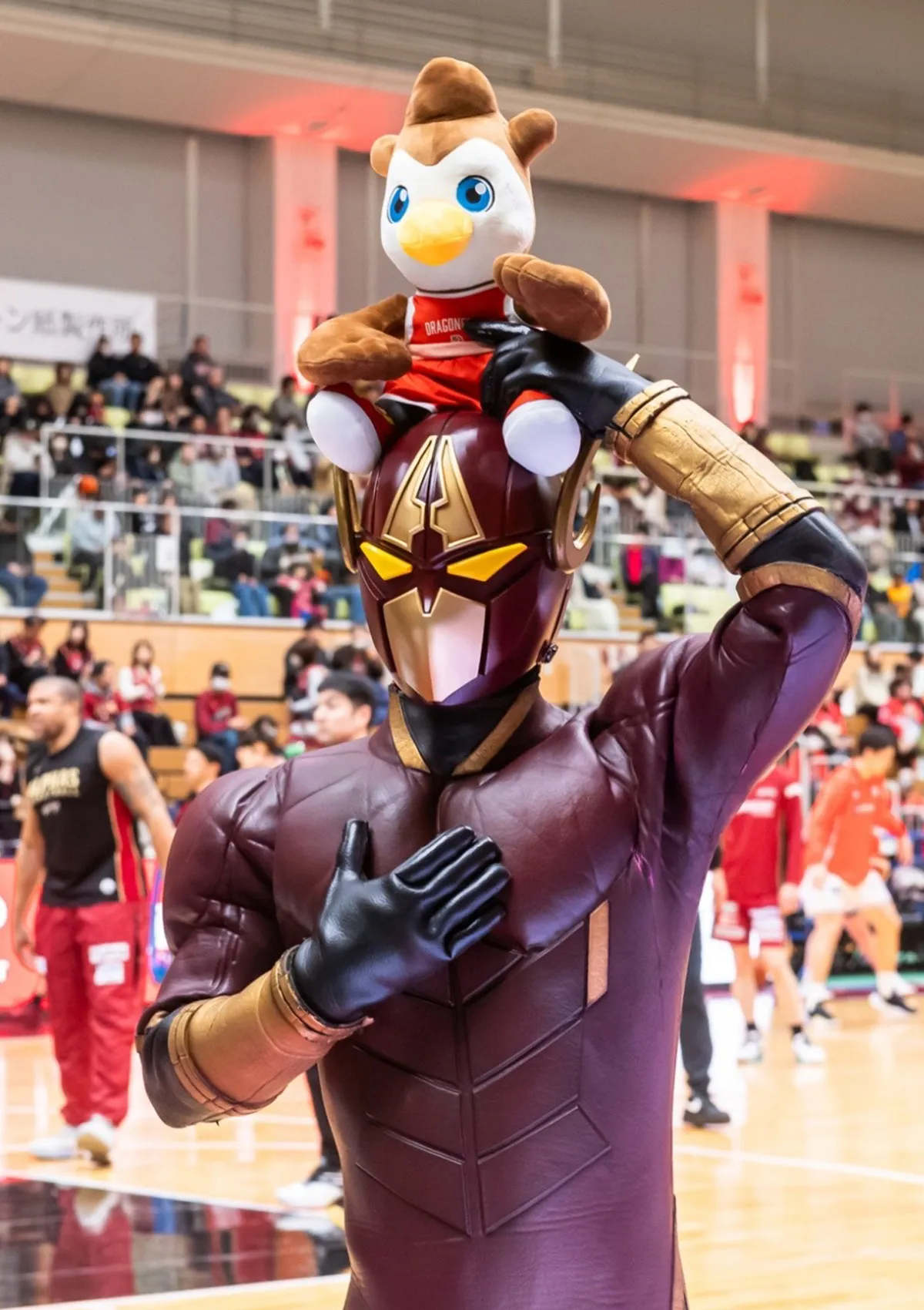 マスコットの試合の様子