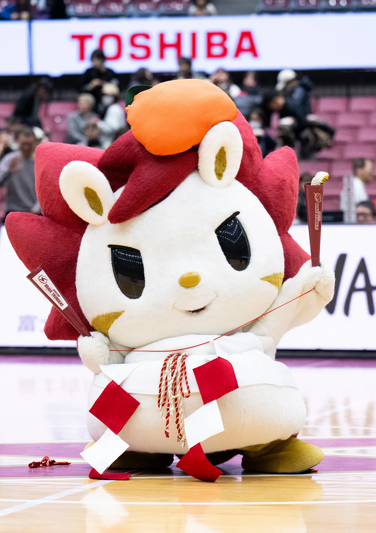 マスコットの試合の様子