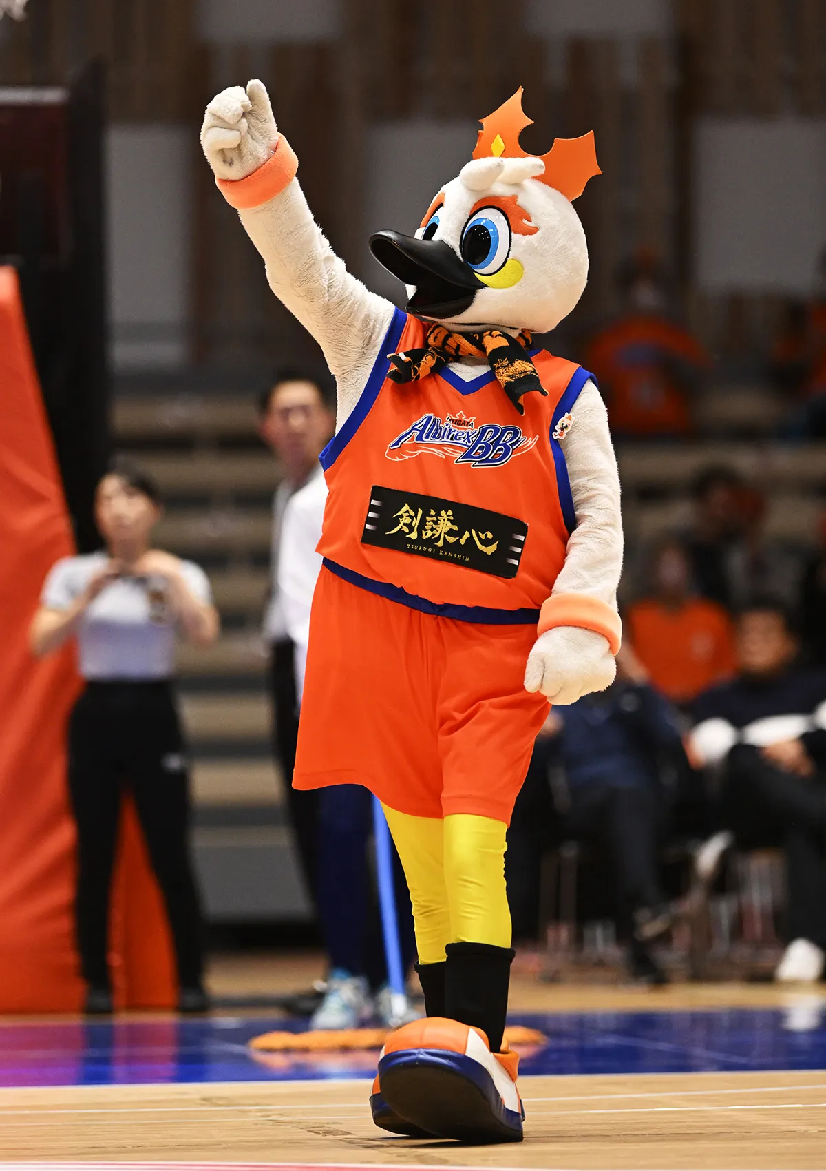 マスコットの試合の様子