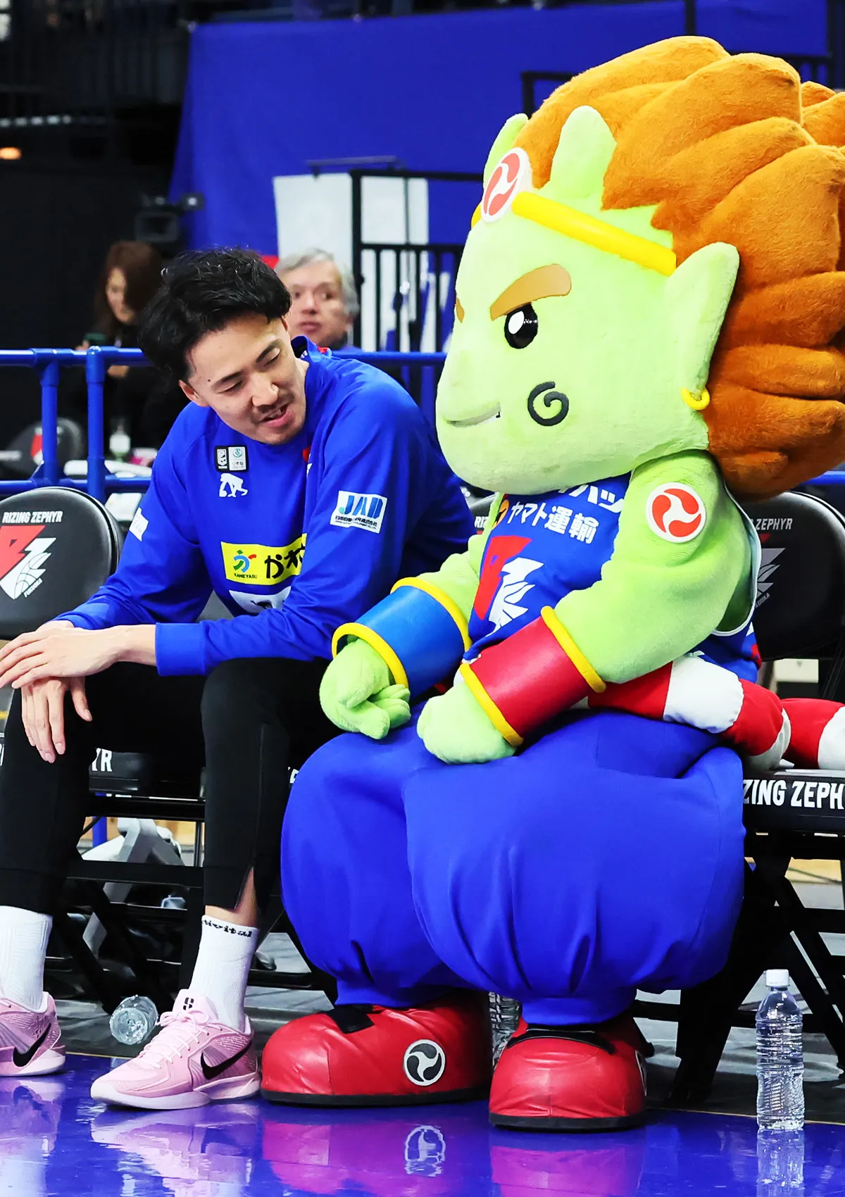 マスコットの試合の様子
