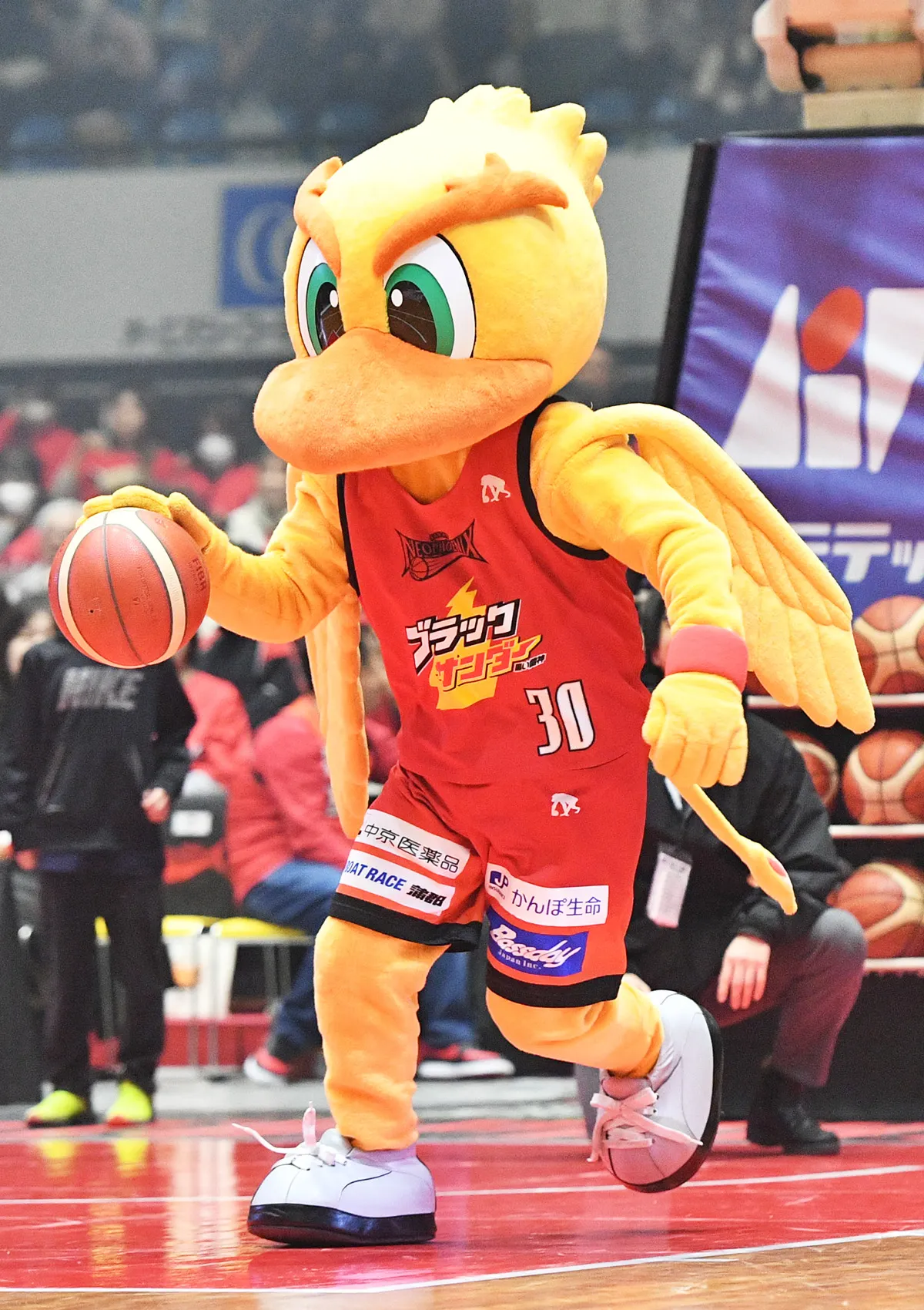 マスコットの試合の様子