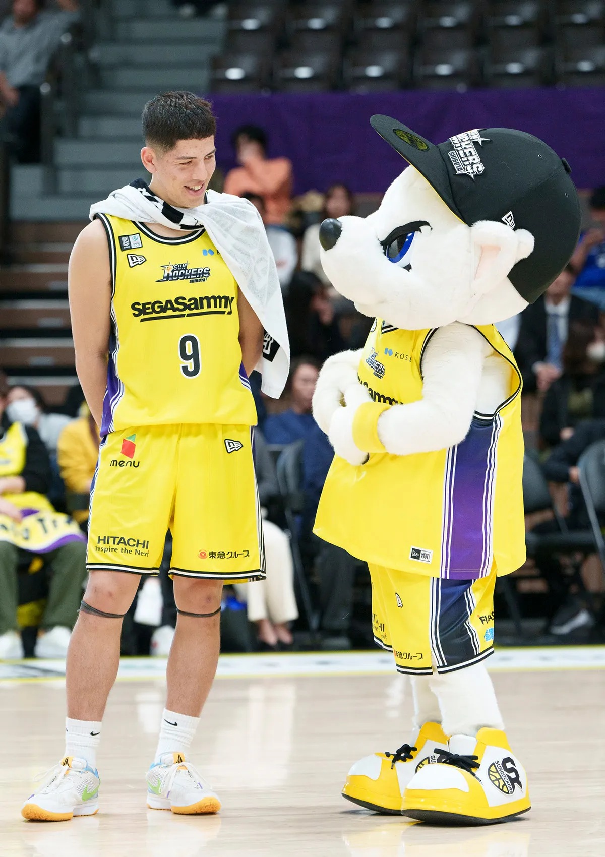 マスコットの試合の様子