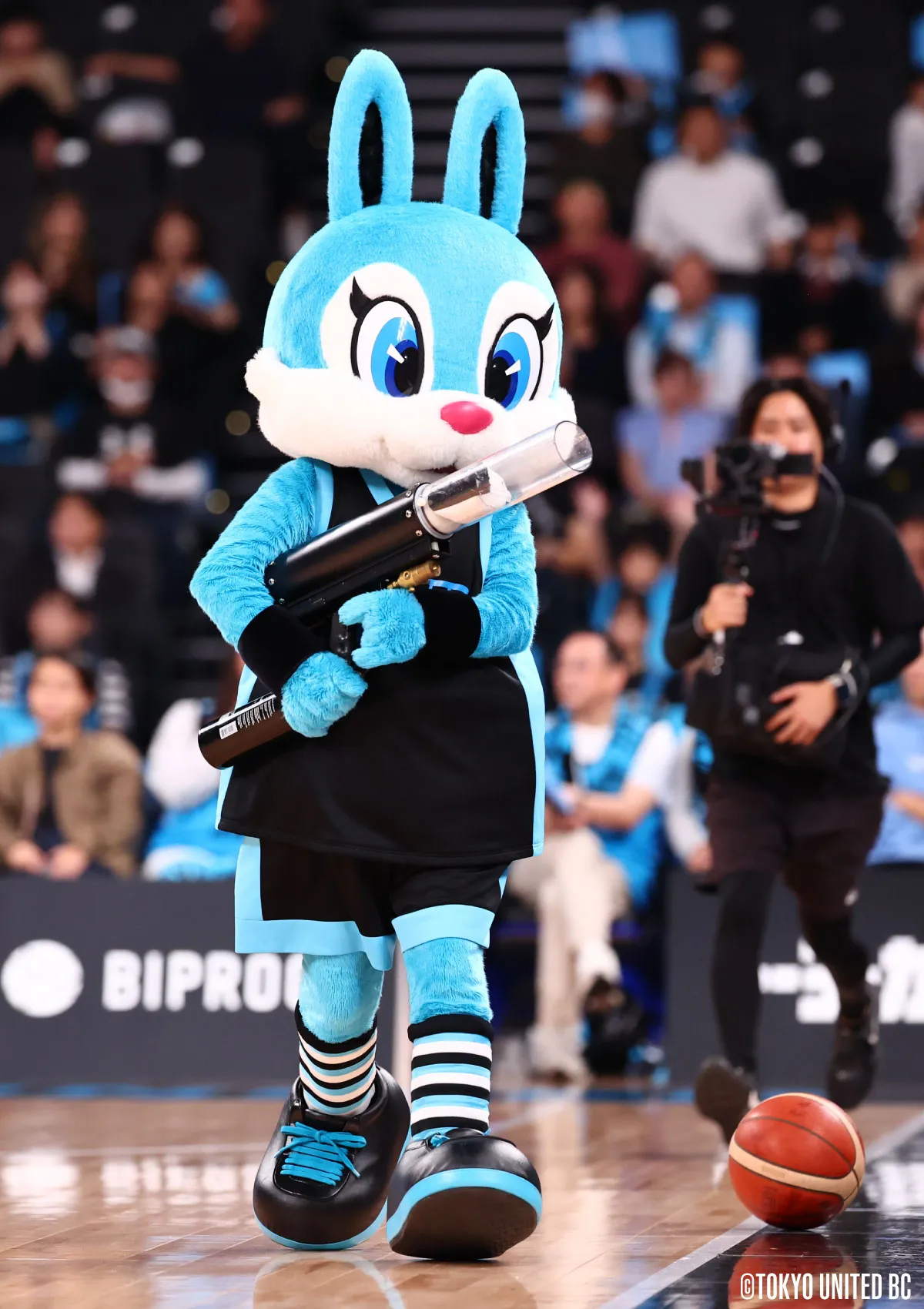 マスコットの試合の様子