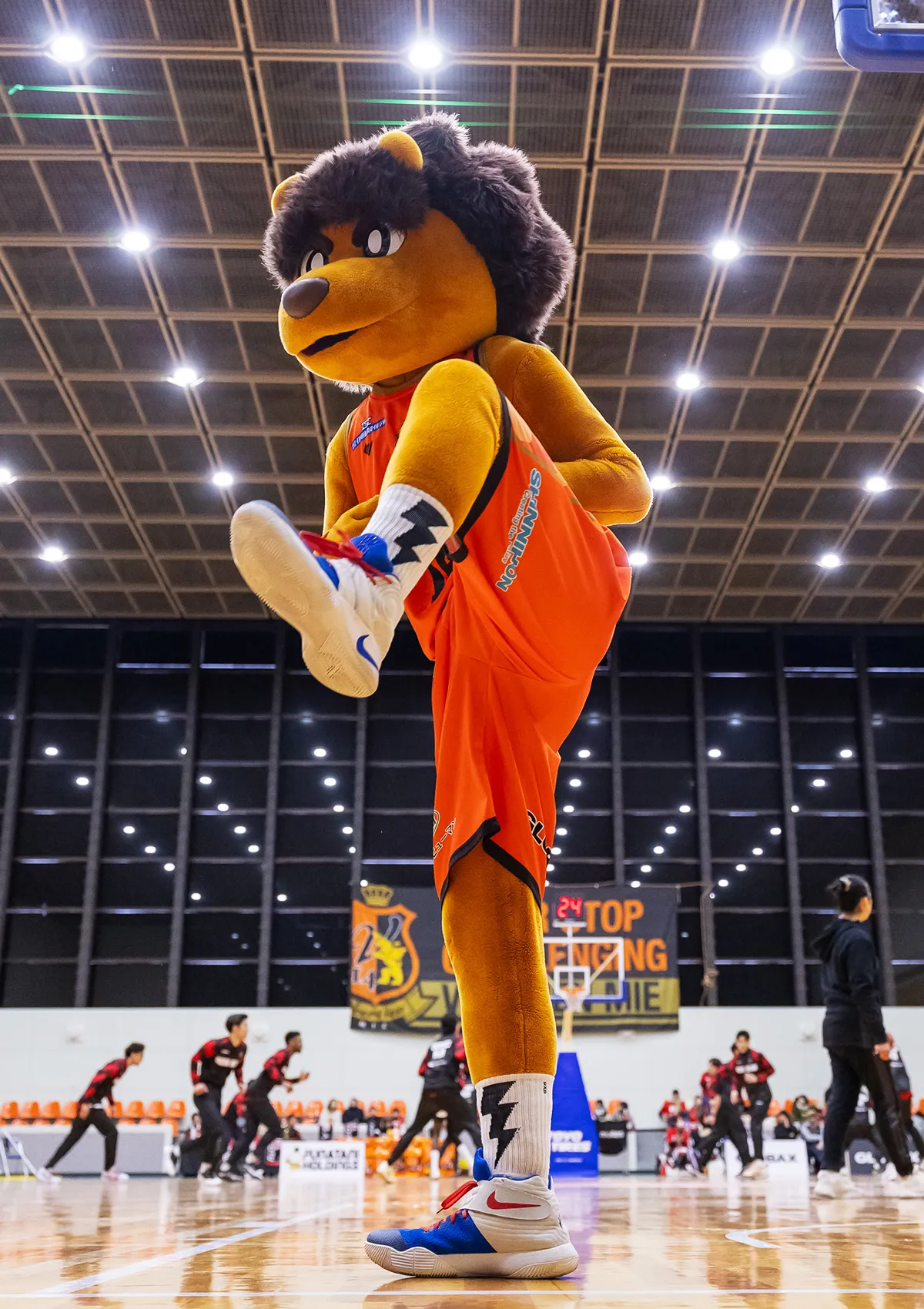 マスコットの試合の様子