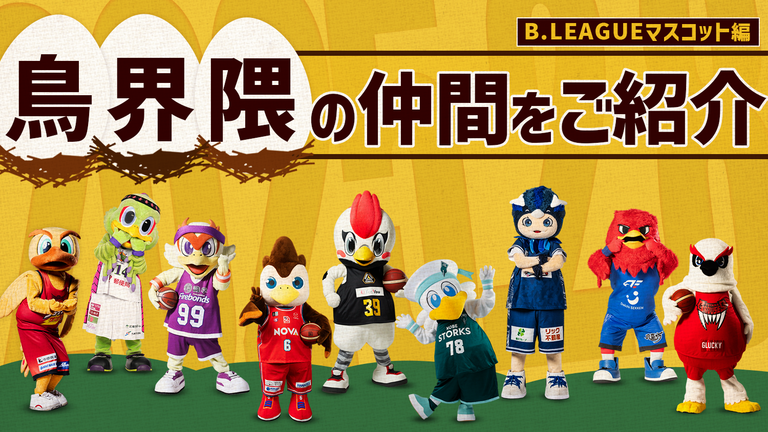 個性強めなB.LEAGUEマスコットの“鳥界隈”の仲間たちをご紹介 | B